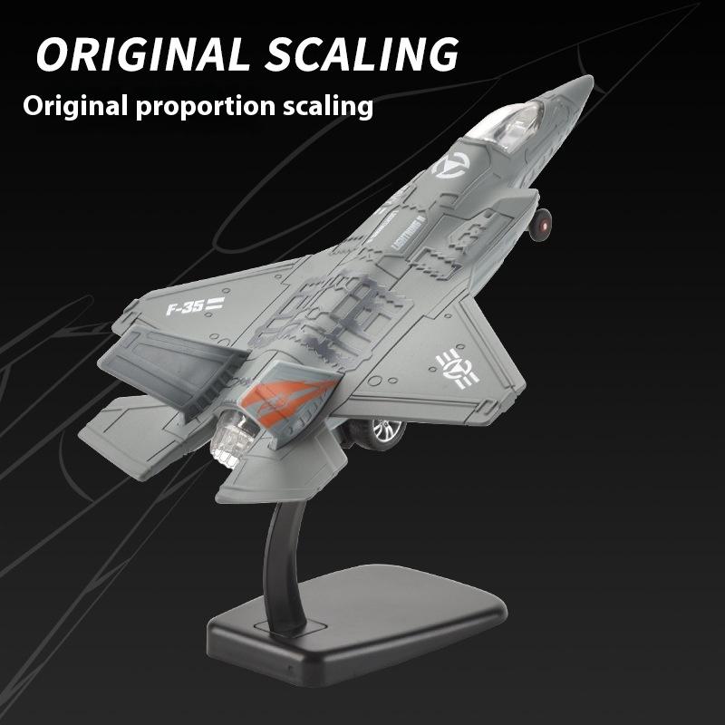 American F-35 Alloy Fighter Aircraft Model Toy With Exquisite Workmanship Simulation Model Collectible Ornaments Good Gifts