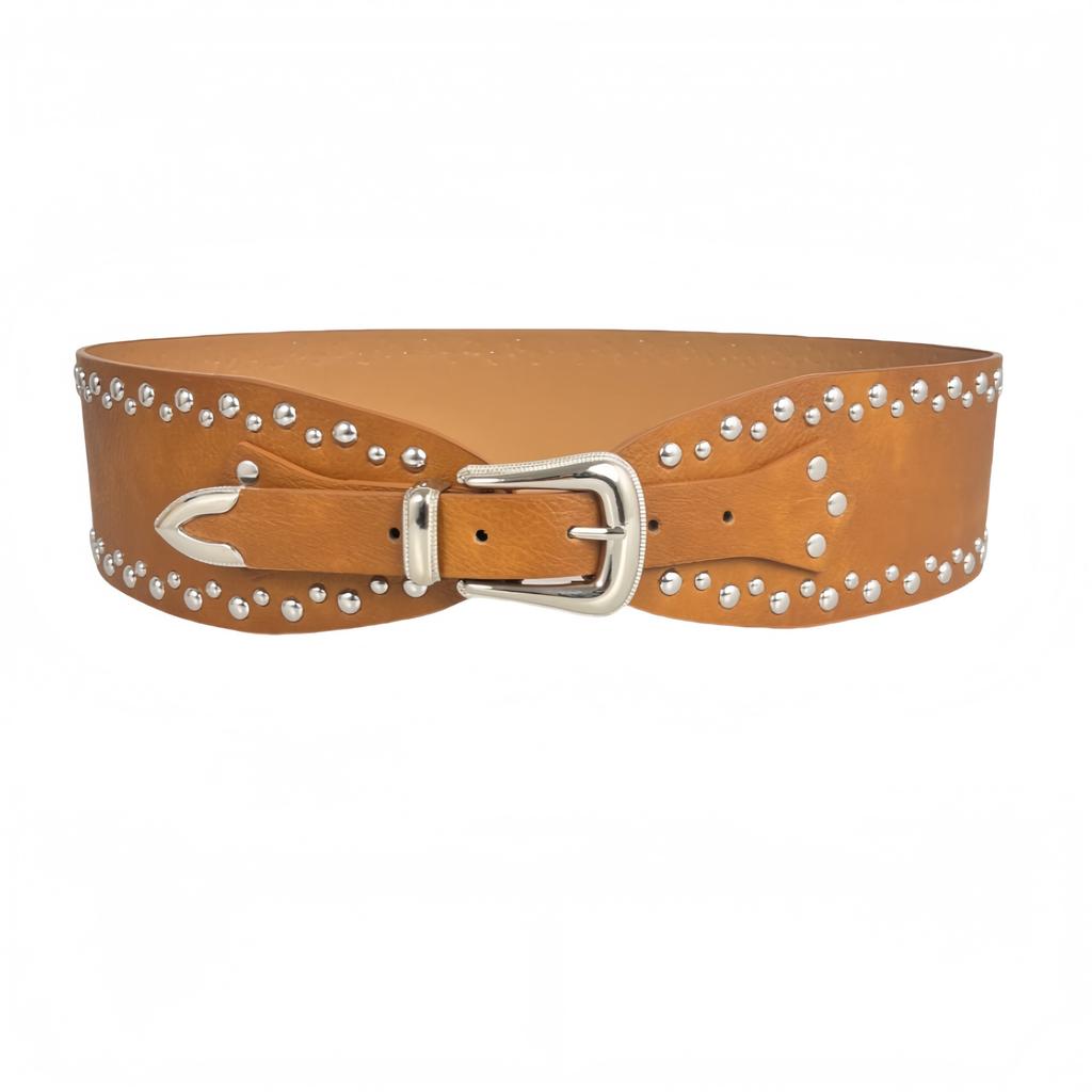 The New Rivet Punk Wide Belt Is A Stylish and Versatile Retro Belt That Is Both Stylish and Versatile