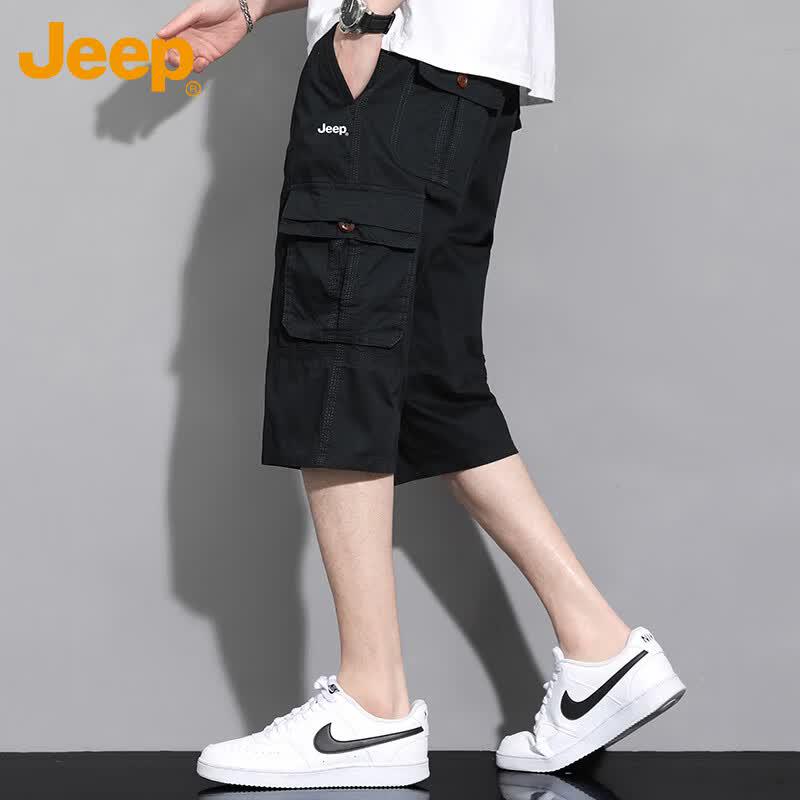 Jeep Men s Summer Pure Cotton 3/4 Cargo Shorts XL