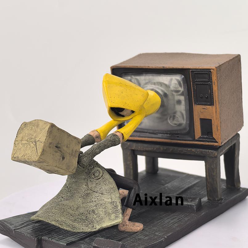 

Aixlan Little Nightmares II Figure Six Mono 7cm Childhood Dream PVC Action Model Amine Christmas Gift Collectible Figurine