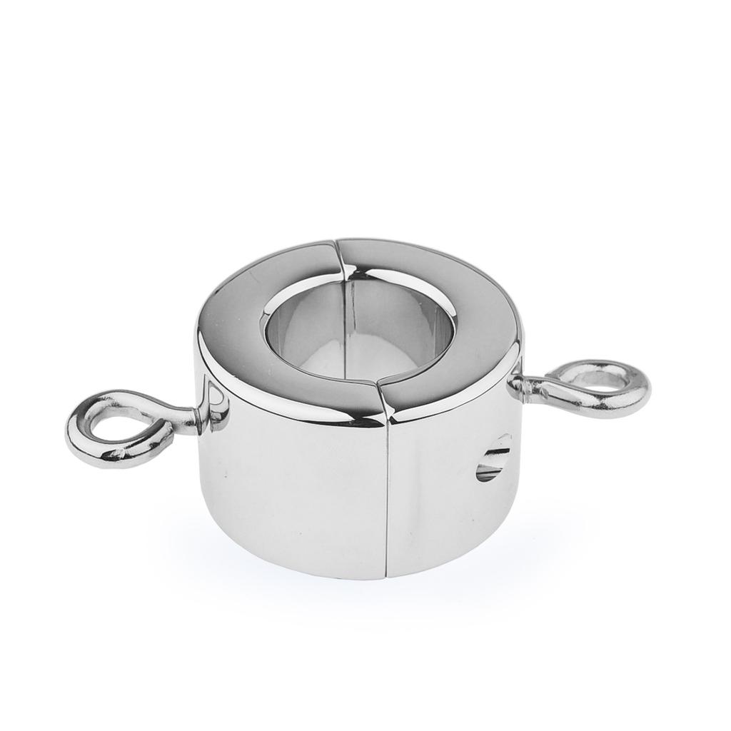 Lehad 2022 Male Scrotum Pendant Ring Physical Stretching Exercise Ring Metal Solid Penis SM