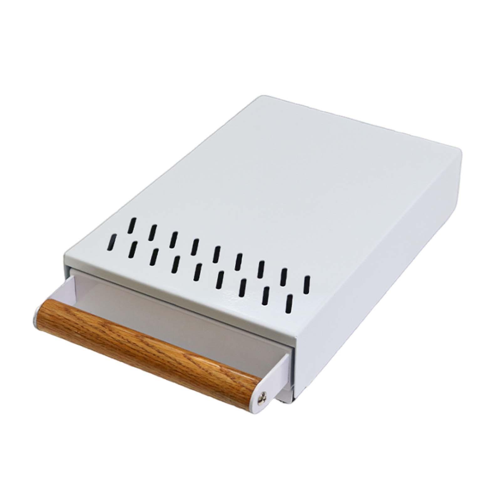 

Ящик для кофе эспрессо Knock Box Ящик для кофейных остатков с нескользящей основой и съемной планкой для кухонного бара, домашнего кафе белый