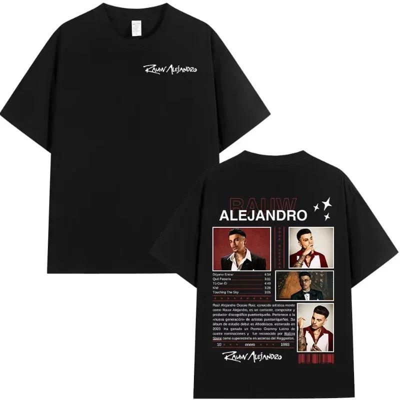 Singer Rauw Alejandro Cosa Nuestra Tshirt Unisexs Wounisex Vintage Fashion Short Sleeve Tshirt Casual Oversized Tshirts
