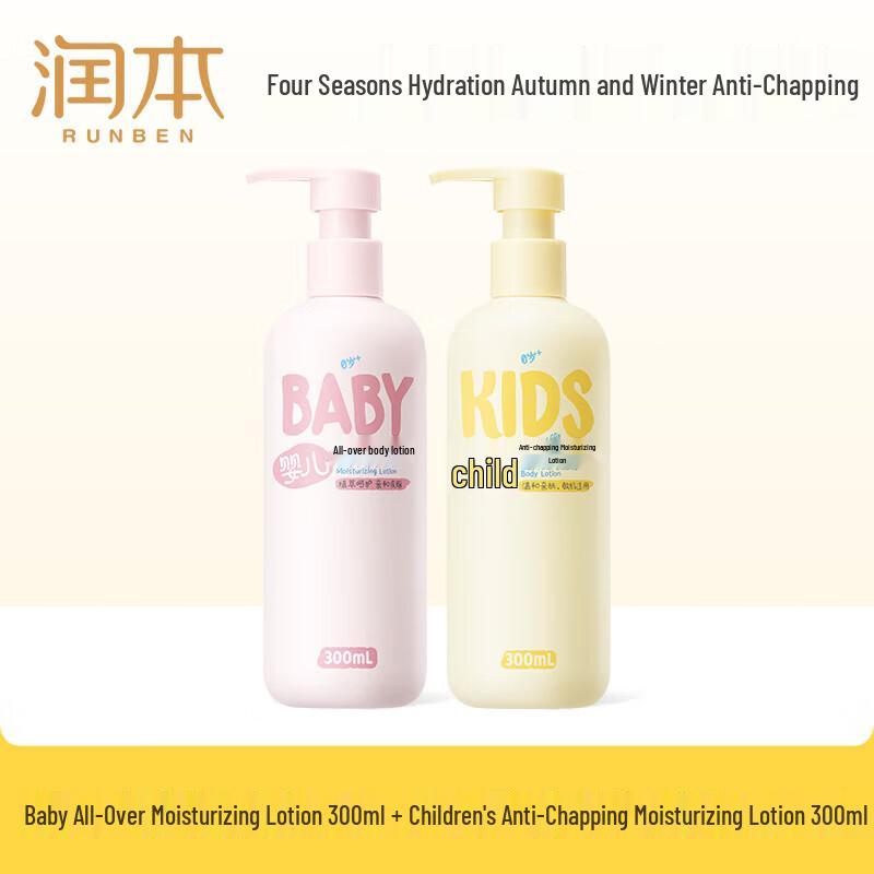 RUNBEN Baby & Kids Moisturizing Lotion Duo Set