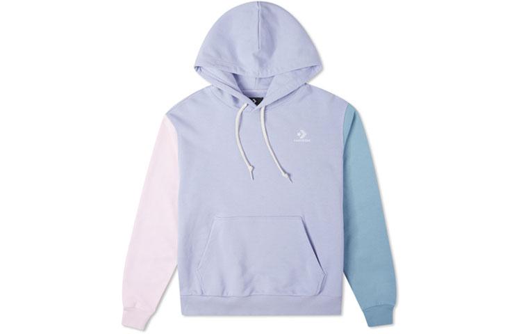 Converse Sweatshirts Women s Light Purple Hooded Moderate Regular 10023397-A02 L