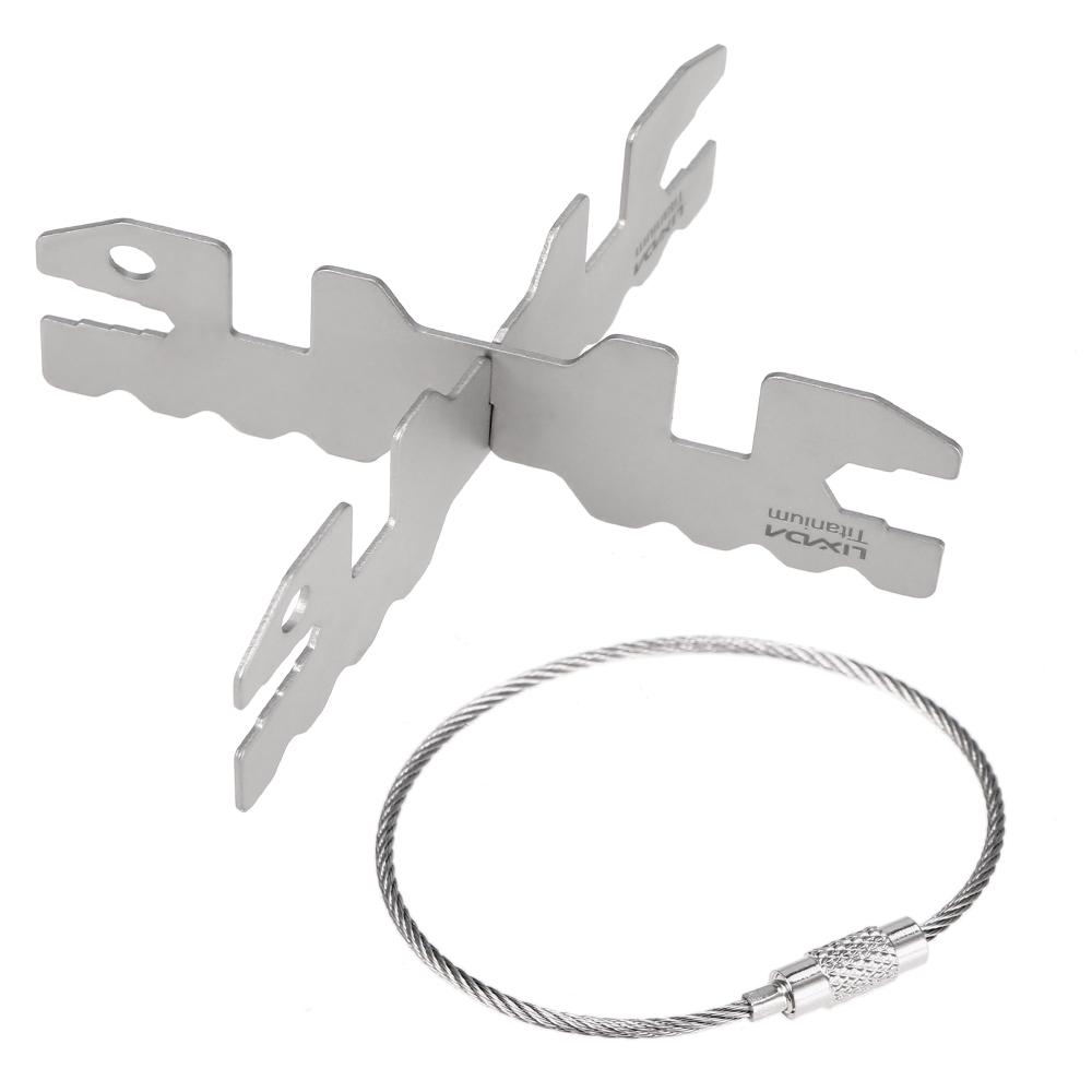 

Титановая стойка для спиртовой печи Lixada, крестовая подставка, подставка для уличной походной плиты, опорная стойка Style 3