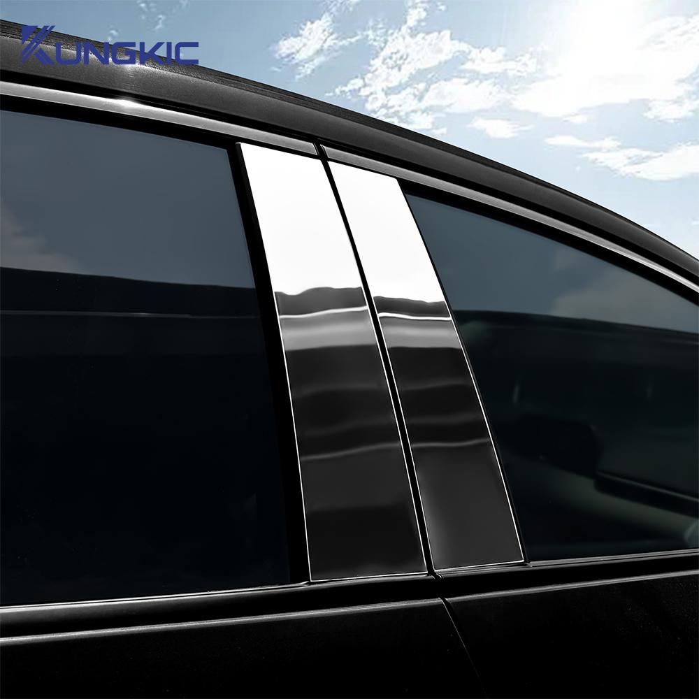 Für Mazda 3/Axela 2019 2020 2025 2025 2025 2025 2025 B C Säulen Aufkleber Kohlefaser Muster Glänzend Schwarz Schutz Zubehör