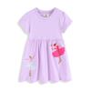 2026 Summer Kids' Dress: Short Sleeve Knit for Girls - European and American Style