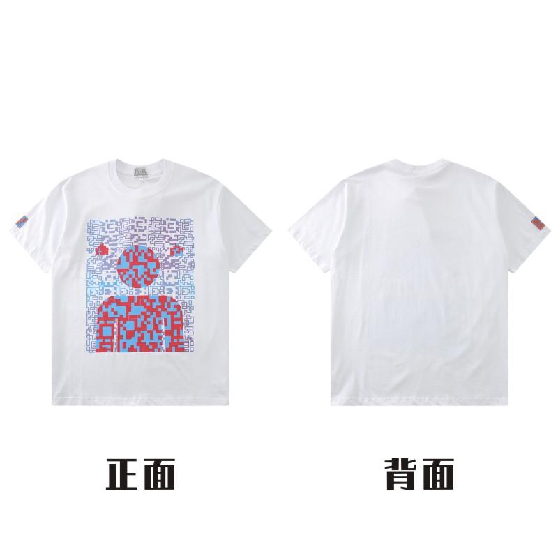 2024 Letter Printed T-shirt Loose 100% Pure Cottonhigh-quality Polo Fashion Topfashionable Streetwear, Loose and Oversized