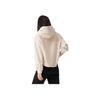 Levis Loose Fashion Casual Kangaroo Pocket Drawstring Hoodie Women Hoodies Off-White A9338-0000