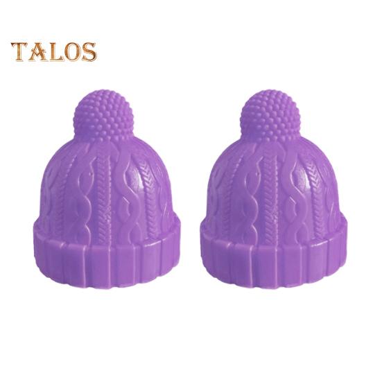 2 Pcs Silicone Wine Bottle Stoppers Elegant Hat Design Food Grade Material Good Sealing Uniform Inner Plug Bottle Stopper