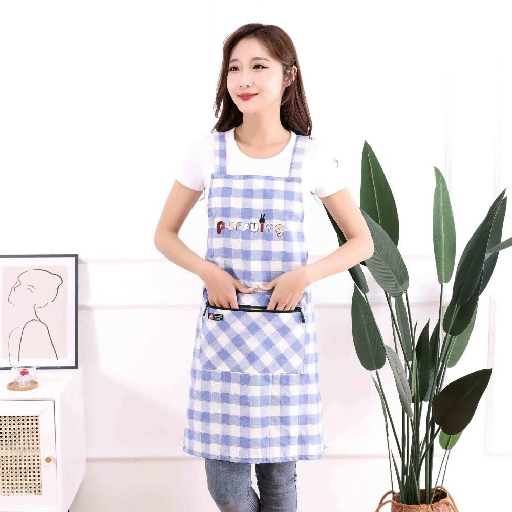 Multipurpose Stain-Resistant Kitchen Apron Sleeveless Breathable Cooking Apron Cotton Wipeable Hands Barber Apron Home Kitchen