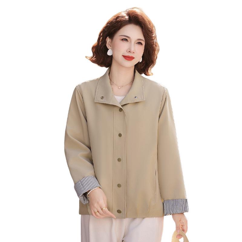 Elegant Spring Jacket 2026: New Style Lightweight Short for Middle-Aged Women