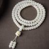 Authentic White Jade Bodhi Root Barrel Beads Bracelet Necklace - Xiaohongshu Bestseller