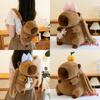 Cute Capybara Flower Burger French Fries Rabbit Decorative Plush Backpack For Girls And Kids