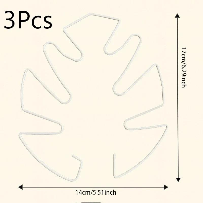3pcs Adjustable Metal Plant Stem Support Durable Monstra Flower Climbing Stem Holder For Plants Garden Trellis