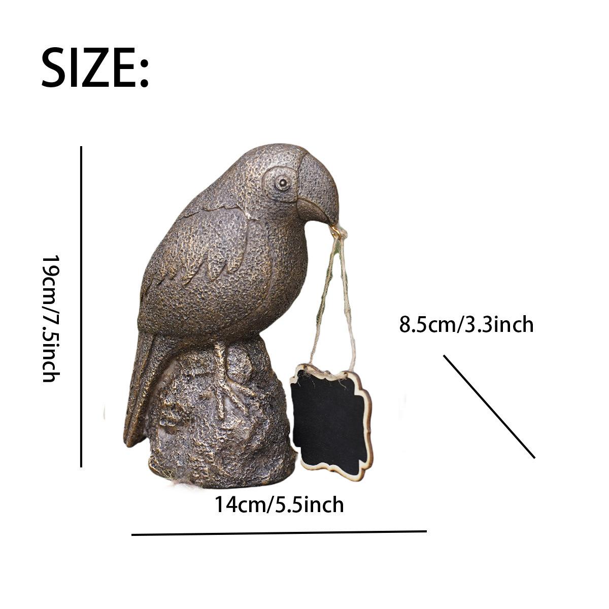 

DIY Resin Parrot Welcome Message Board Ornament for Garden Home Decor Creative Craft Kit