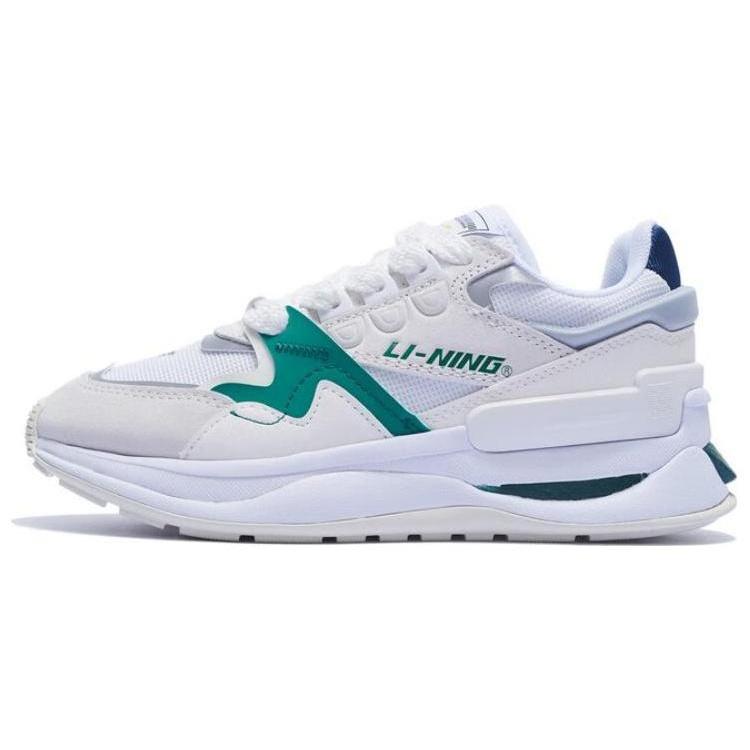 (WMNS) Li-Ning 001 Moment V2  White Green  Women s AGCT018-1 EU 39
