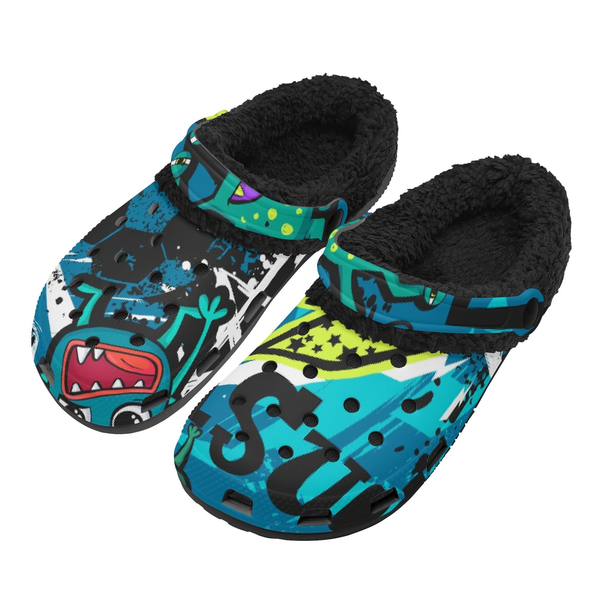 

1 Pair Cozy Plush Lined EVA Clogs For Men Women Warm Slip On Winter Comfort Shoes Lightweight Indoor Outdoor Wear 36