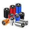 Car Tire Valve Stems Cap Knurling Style Tire Valve Cap Tire Wheel Stem Air Valve Cap For Mercedes Benz W211 W204 W210 CLA GLA