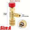Liquid Safety Valve R410A R22 Air Conditioning Refrigerant Tool 1/4 "Safety Adapter Air Conditioning Repair And Fluoride