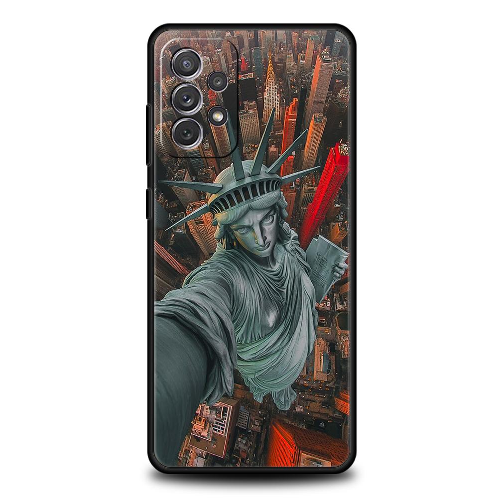Phone Case for Samsung Galaxy A55 A53 A52 A52S A51 A41 A35 A32 A25 A23 A15 A13 A71 A72 5G Soft TPU Fashion Ancient Greek Statues Samsung A13 5G