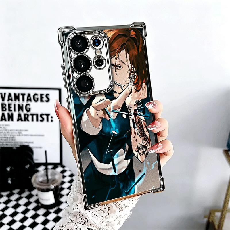 

Anime Kugisaki Nobara JUJUSU Soft Phone Case For Samsung Galaxy S26 Ultra S25 Edge S24 FE S23 Plus S22 S21 + S20 Plating Anti-Fa Samsung S23 FE
