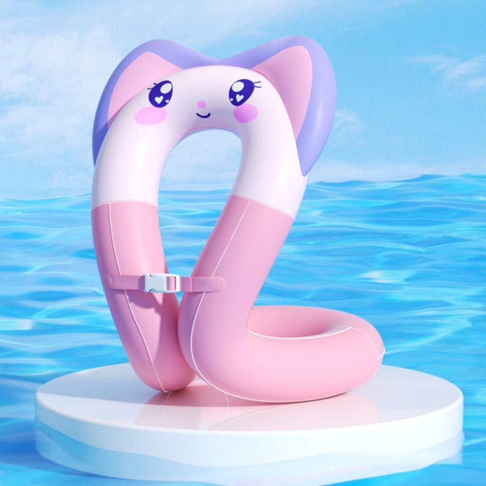 

ПВХ Надувной Спасательный Жилет Портативные Плавсредства для Бассейна Высококачественный Жилет-Куртка для Плавания Развлечения на Воде на Открытом Воздухе розовый