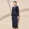 Women's Dark Navy Professional Suit Skirt Set
