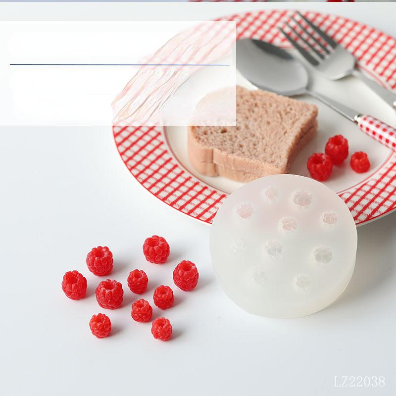 Blueberry Raspberry Silicone Mould 3D Simulation Fruit DIY Chocolate Baking Cake Molds Handmade Craft Supplies Cake Decor