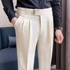 Spring and Summer Drape Pants Nine-point Pants Men's Loose Straight-leg Pants Men's Casual Suit Pants
