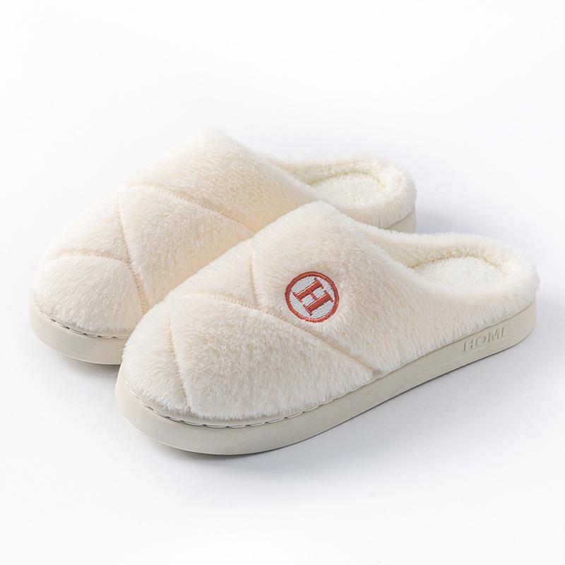 Warm Non-Slip Indoor Slippers for Men & Women - Closed Heel, Thickened for Autumn & Winter