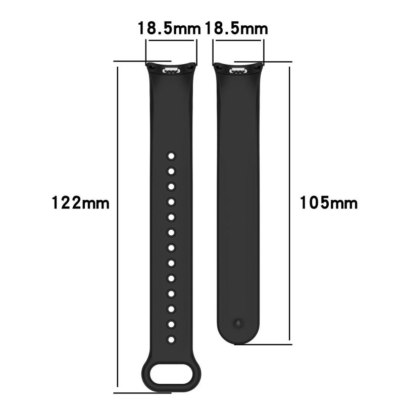 Silicone Strap for Xiaomi Mi Band 9 8 Strap NFC Sport Metal-plug Rubber Bracelet Wristband For Xiaomi Smart Band 8 Accessories