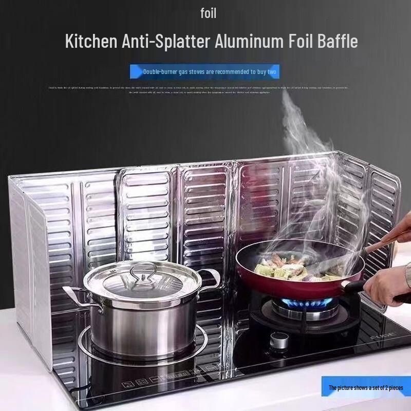 Kitchen Aluminum Foil Oil Splash Guard for Gas Stove