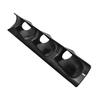 2" 52mm Triple-Hole Carbon Fiber Color ABS Car Left Hand Side Gauge Mount Holder