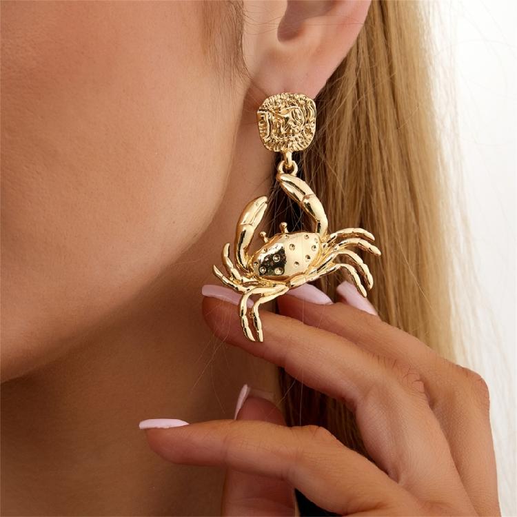 Fashionable Sea Style Earrings Crab/Lobster Ear Accessories For Girls Handmade Statement Jewelry