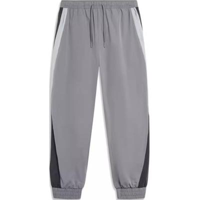 Li Ning Sports Trend Series Outdoor Breathable Woven Loose Fit Jogger Pants Men Bottoms Smoke-Gray AYKT871-2