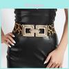 Retro Vintage Elastischer Taillengürtel für Damen für Oberbekleidung mit Legierungsschnalle für modischen Freizeitstil