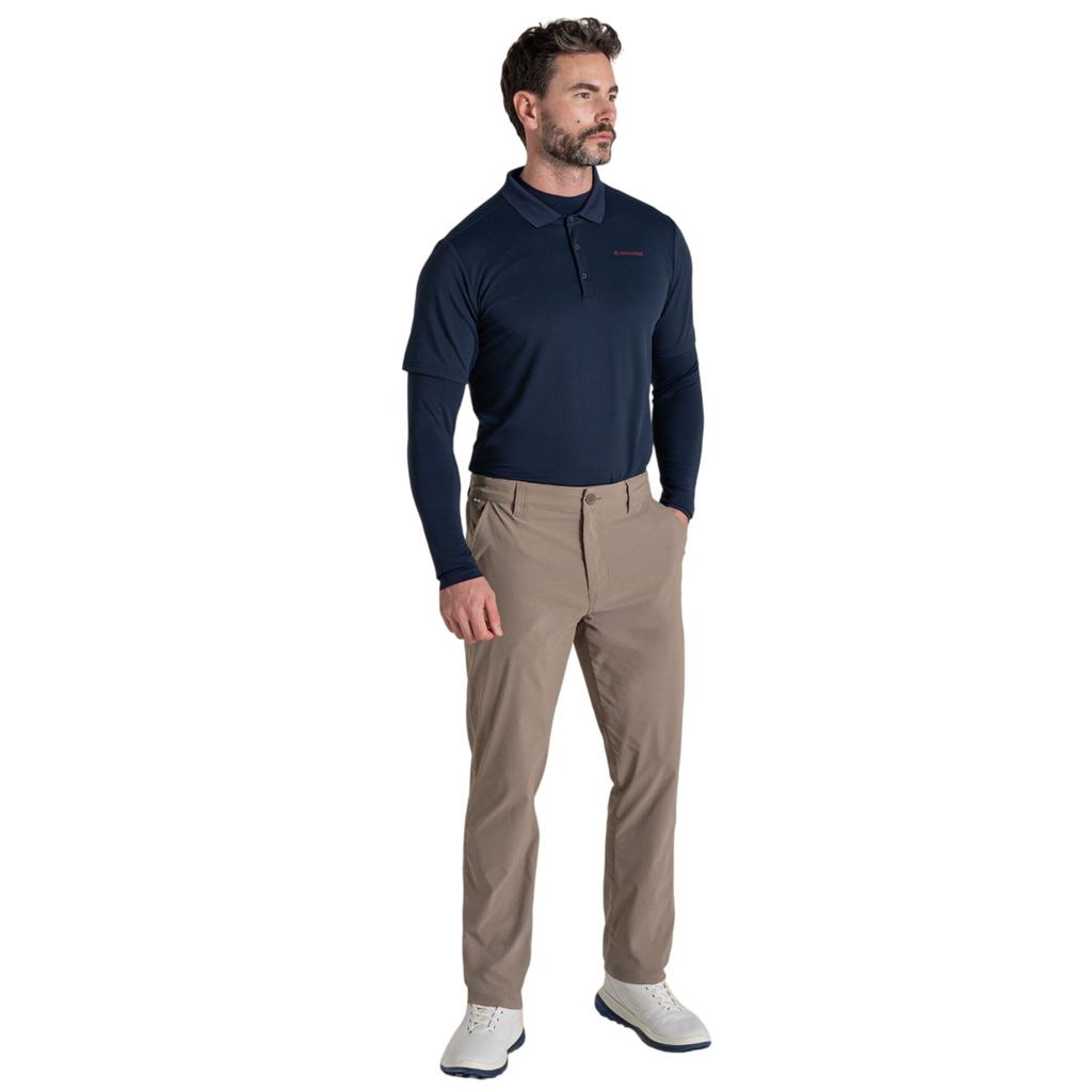 CRAGHOPPERS Mens Mock Neck Long-Sleeved Golf Top