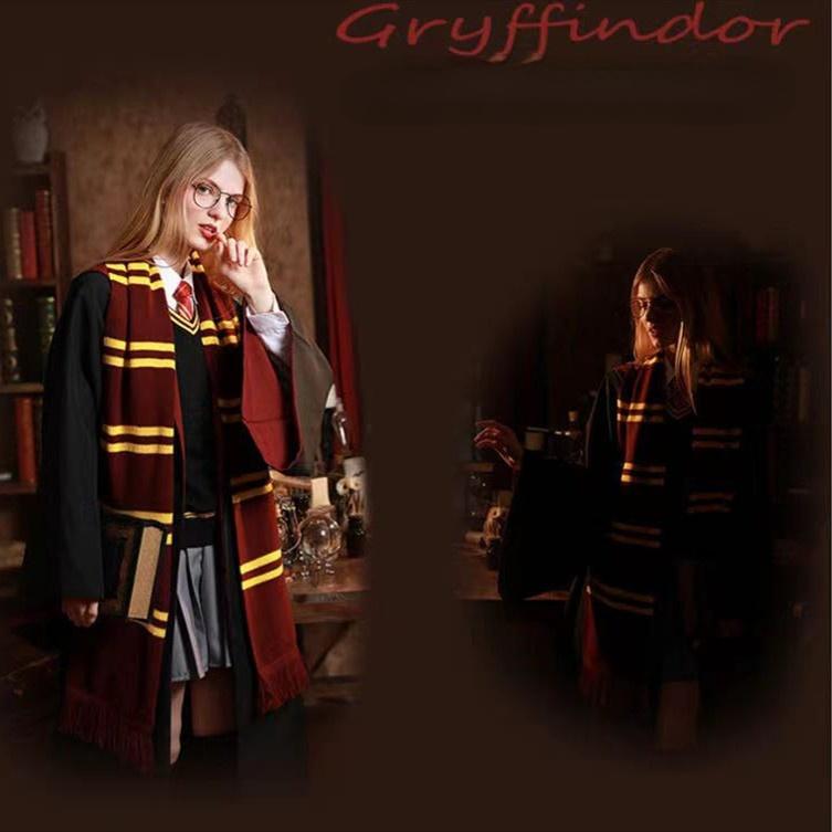 New Magic Wizard Costume Cosplay Robe Performance Costume School Uniform Cape Cloak Women Adult Children Halloween Christmas Carnival Party