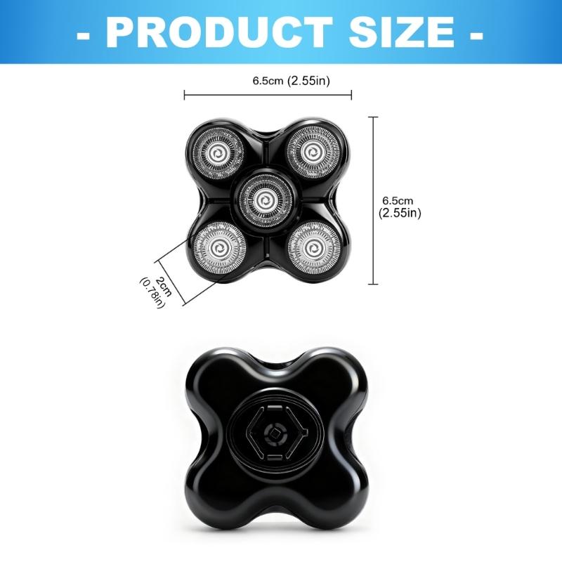 1/2/3Pcs Shaver Replacement Blade Heads Replacement for XR7000 Bald Head Electric Shaver Dry Wet Use Accessories