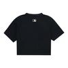 New MLB Crop Tops Women's Black 3FTSV0733-50BKS