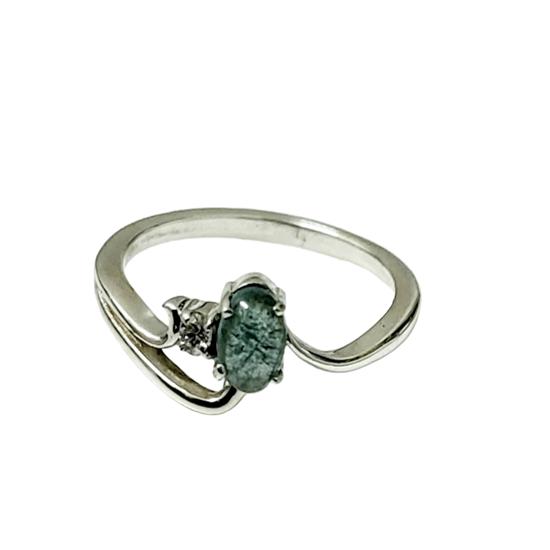 Natural Paraiba Tourmaline Gemstone 925 Sterling Silver Ring Size 7.75 US, Gift