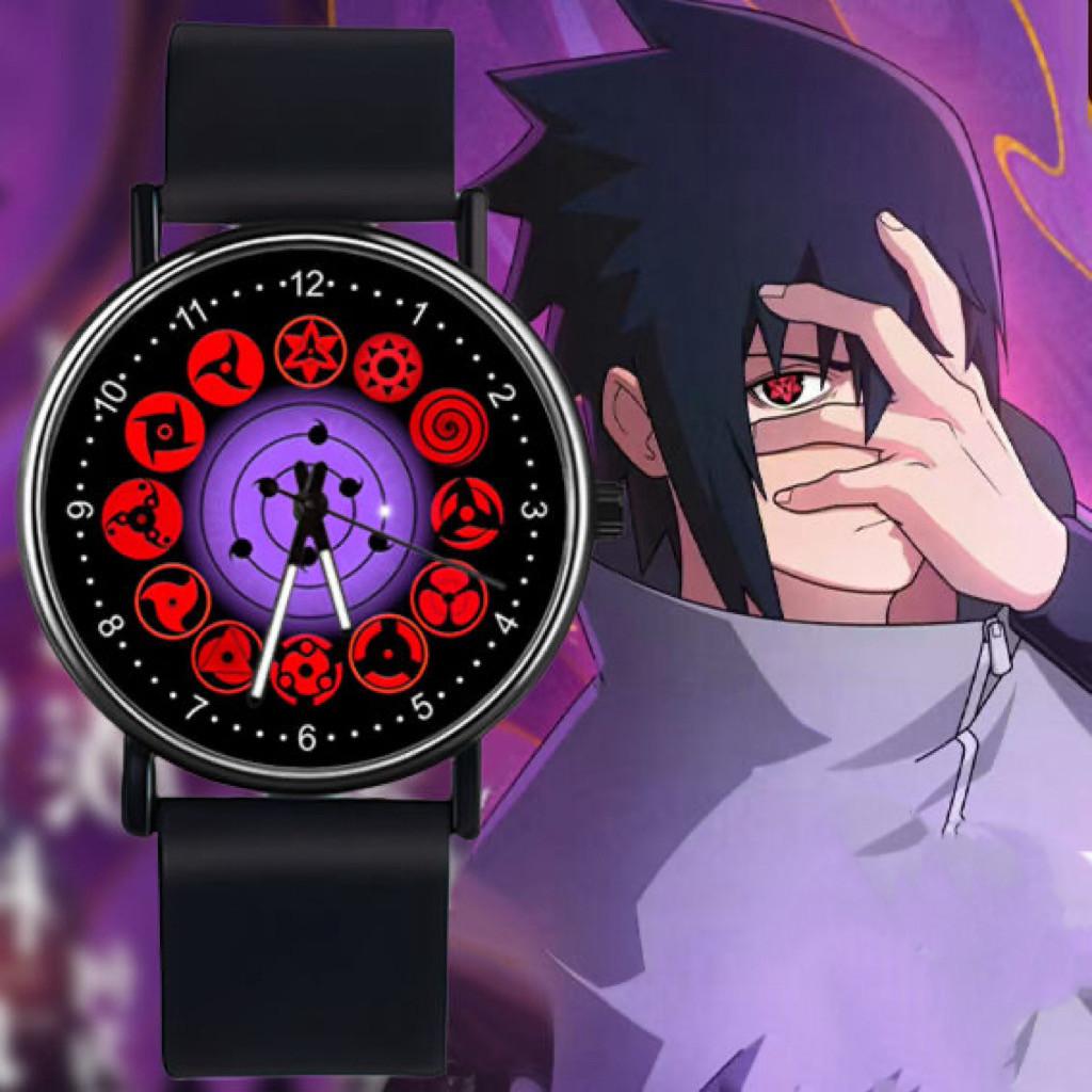 Naruto Analog Quartz Men Anime Black Watch Vintage