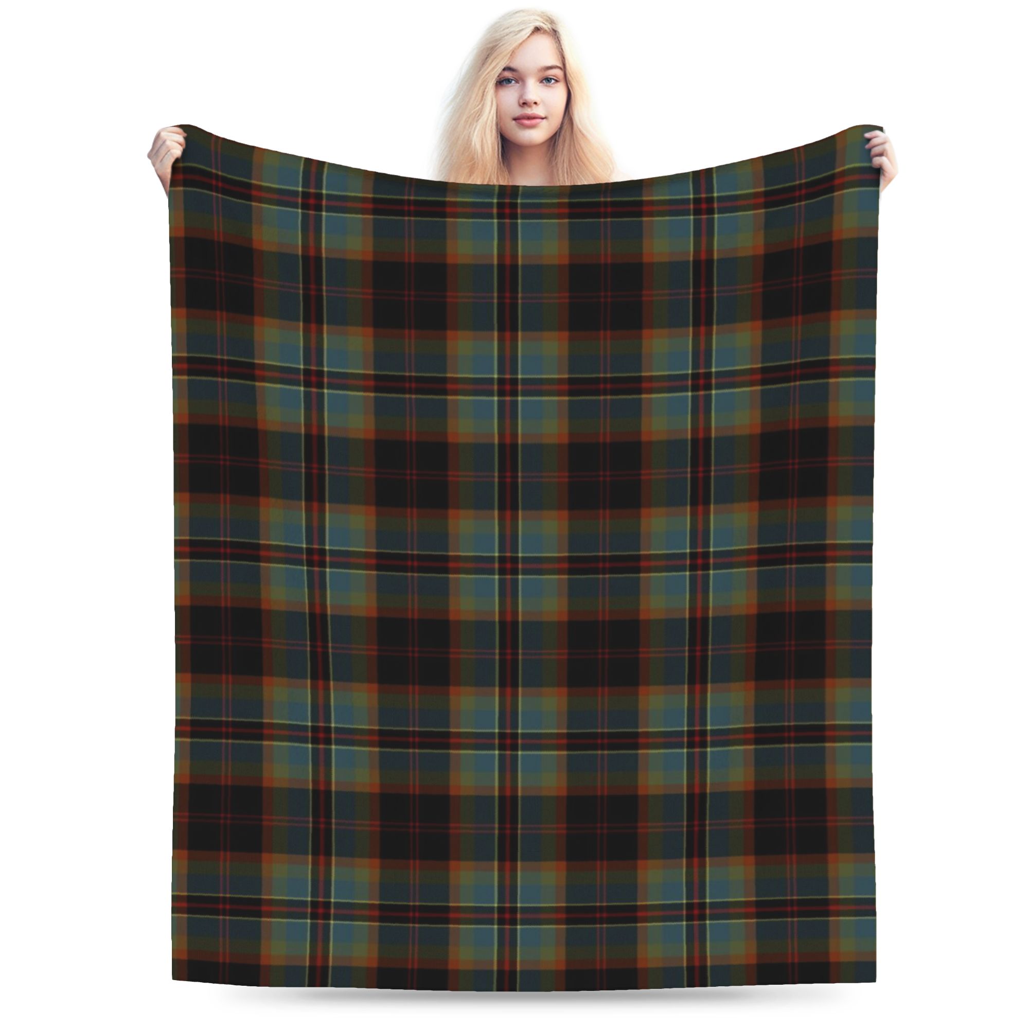 

Yellow Tartan Warm Soft Blankets Boy Girl Plush Bedding Throws Funny Outdoor Flannel Bedspread Sofa Bed Cover 75x90cm
