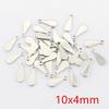 100 pcs Stainless Steel Tail Chain Tags for DIY Jewelry, 10-20g Pendant Accessories