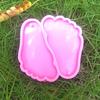 Glossy Christmas Memorial Foot Ornaments Silicone Epoxy Mold DIY Keychain Pendant Jewelry for Valentines Gift Craft