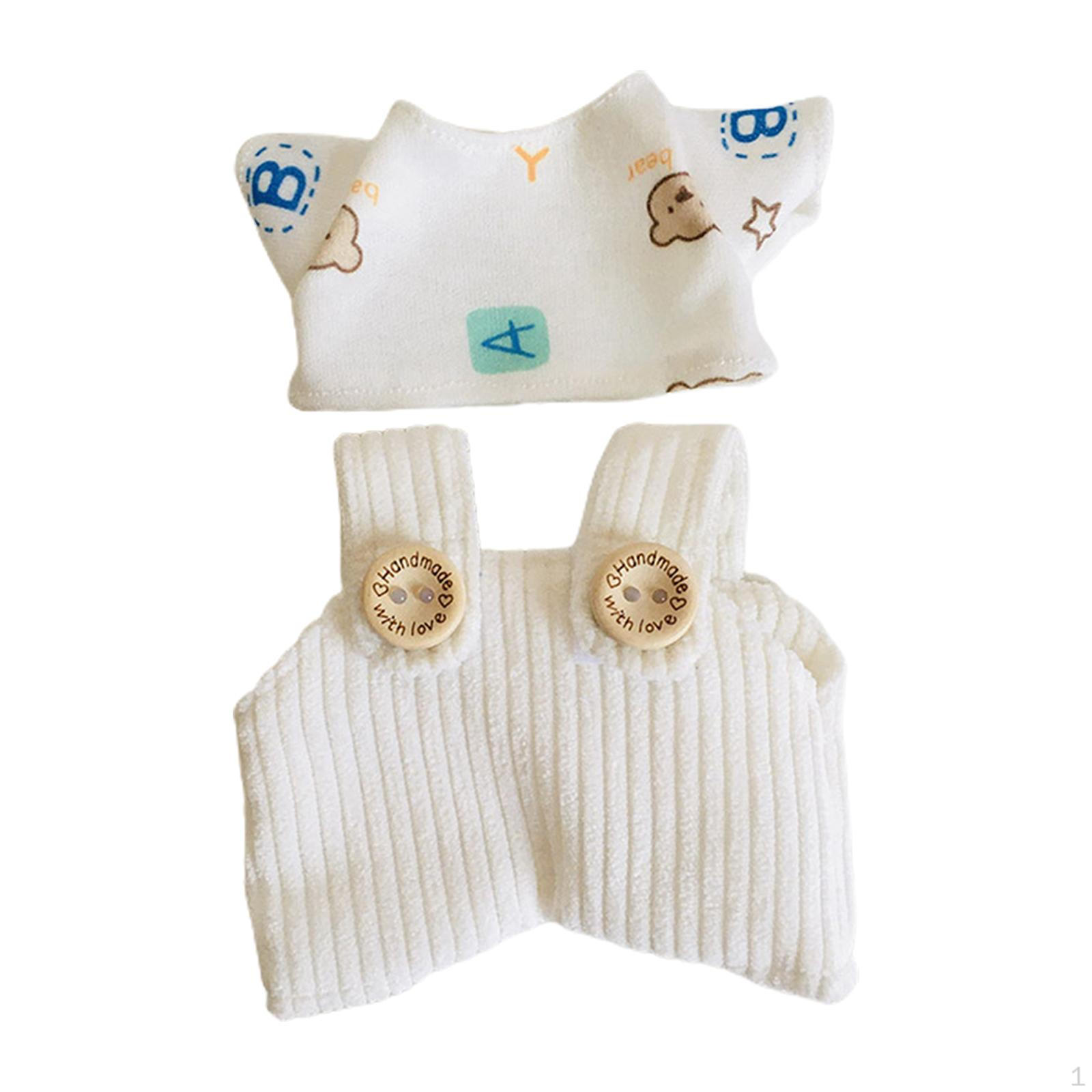 

17cm Plush Doll Clothes Stuffed Animal Photo Props Comfortable Stylish for Cartoon Green Pants