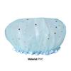 Bath Hat Star Pattern Double Layer PVC Kids Shower Shampoo Cap for Bathroom