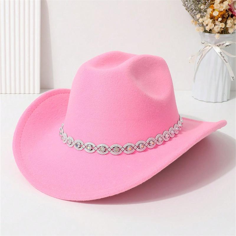 Men and Women Jazz Hat Party Festival Stage Performance Simple Top Hat High Quality Woolen Straw Hat Western Cowboy
